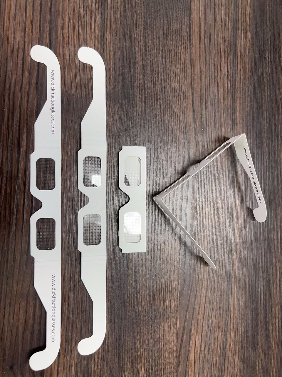 DICKFRACTION Paper Frame Glasses (White)